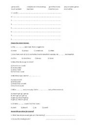 English worksheet: simple present and past exercises