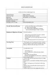 English Worksheet: lesson plan (speaking, countries)