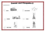 English worksheet: CAESAR AND CLEOPATRA 2