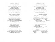 English worksheet: celine dion song