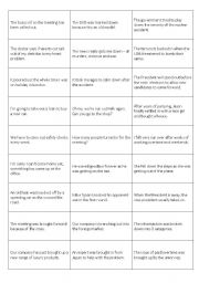 English Worksheet: Phrasal verb game