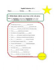 English Worksheet: Test Conditionals Type 1 and 2