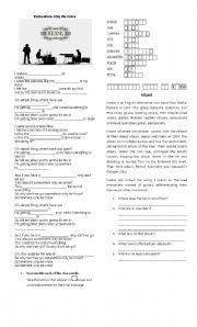 English Worksheet: Somewhere Only We Know (Keane)