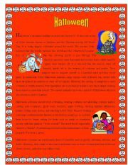 English Worksheet: Halloween ( Celebration part 2)