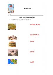 English worksheet: T chovendo Hamburguer