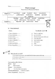 English worksheet: Whats wrong?