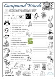 English Worksheet: Compound Words