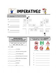 English Worksheet: Imperatives