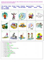 English Worksheet: present continuous