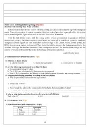 A second year secondary school exam_Algerian curriculum