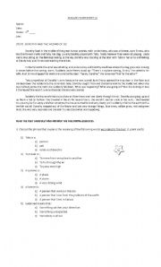 English Worksheet: Dorothy and Oz