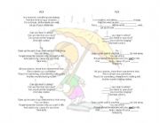 English Worksheet: FLY SONG