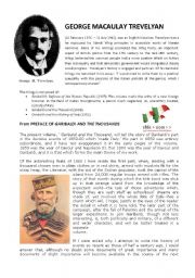 English Worksheet: GEORGE MACAULAY TREVELYAN and Garibaldis Trilogy