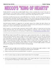 English Worksheet: Mecco Candy Company Valentine Project