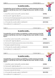 if clause type II worksheet Futurama what-if machine conditional