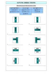 English Worksheet: Giving Directions