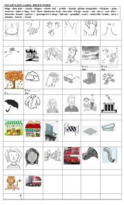English Worksheet: Vocabulary: Review