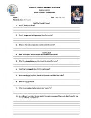 English Worksheet: MOvie activitu