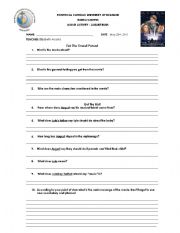 English worksheet: MOvie activitu