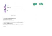 English worksheet: My Zoo