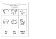 English worksheet: FARM ANIMALS