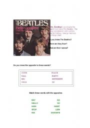 English Worksheet: Hello Goodbye - The Beatles