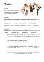 English Worksheet: Shopping