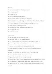 English Worksheet: talk about food