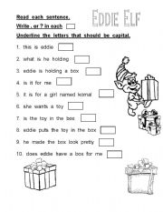 English Worksheet: Punctuation for young learners