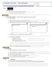 English Worksheet: Internet Research - To go along with Glencoe Web page