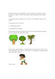 English Worksheet: How to teach abstract words through simple stories.