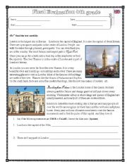English Worksheet: London sights as a test