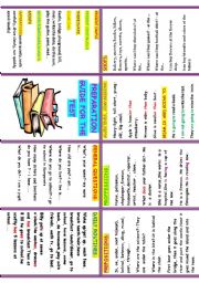 English Worksheet: PREPARATION MINI BOOK