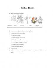 English worksheet: Bedtime stories