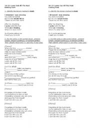 English Worksheet: Song:  Leave out all the rest (Linkin Park)