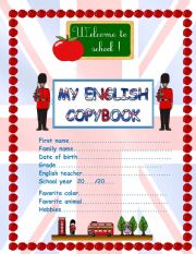 copybook front page