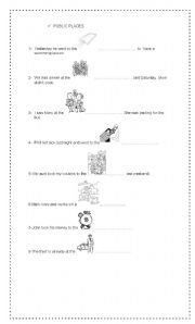 English worksheet: Public Places