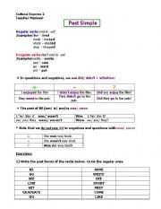 English worksheet: Past Simple Review