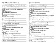 English Worksheet: rewrite sentences
