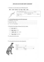 English worksheet: Dinosaurs