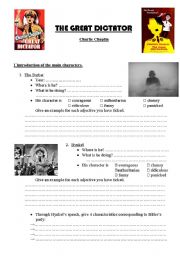 English Worksheet: The Great Dictator - Charlie Chaplin