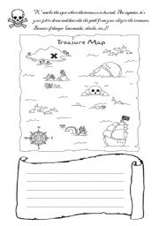 English Worksheet: A Pirates Diary, pages 3 and 4