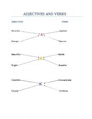 English worksheet: learning adjectives