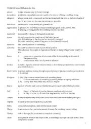 English Worksheet: Words from 