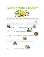 English worksheet: Money vocab