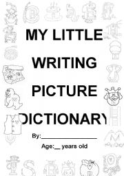 English worksheet: MY FIRST PICTURE DICTIONARY