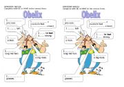 English Worksheet: Describe Asterix