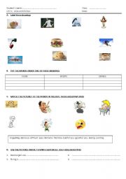 English worksheet: Likes and dislikes