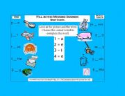 English worksheet: Card for Geosafari Laptop Machine - vowel sounds