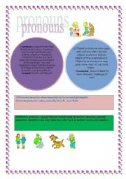 English worksheet: pronouns